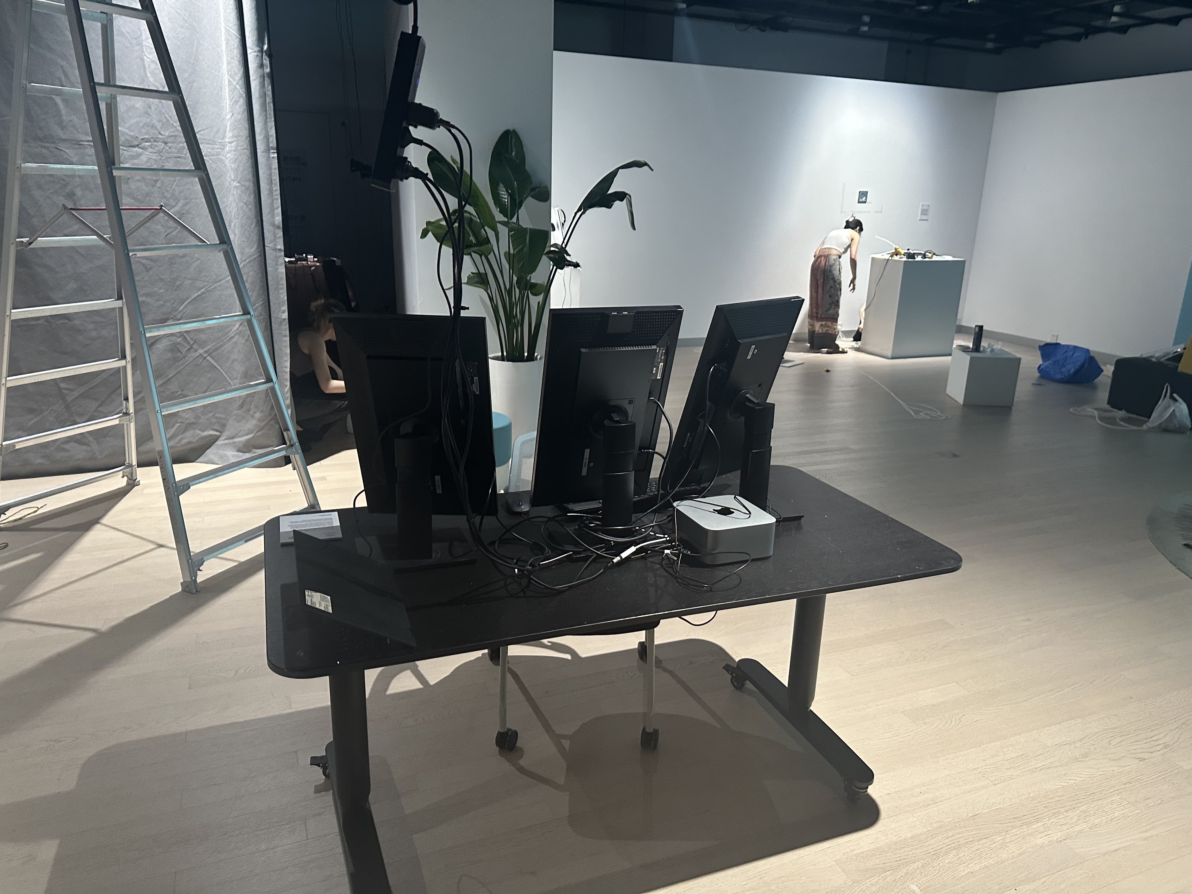 A three monitor setup